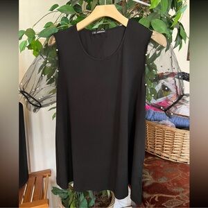 Elegant Black Blouse with Sheer Sleeves